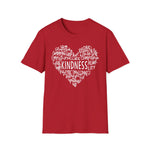 Heart of Kindness Word Cloud T-Shirt - Spread Positivity in Style - XOZAS