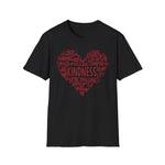 Heart of Kindness Word Cloud T-Shirt - Spread Positivity in Style - XOZAS