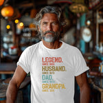 LEGEND. HUSBAND. DAD. GRANDPA. – Timeless Legacy Tee - XOZAS