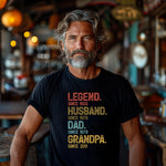 LEGEND. HUSBAND. DAD. GRANDPA. – Timeless Legacy Tee - XOZAS