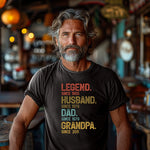 LEGEND. HUSBAND. DAD. GRANDPA. – Timeless Legacy Tee - XOZAS