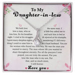 To My Daughter - in - Law - Alluring Beauty necklace with message card - XOZAS