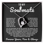 To My Soulmate - Forever Love Heart Necklace - XOZAS