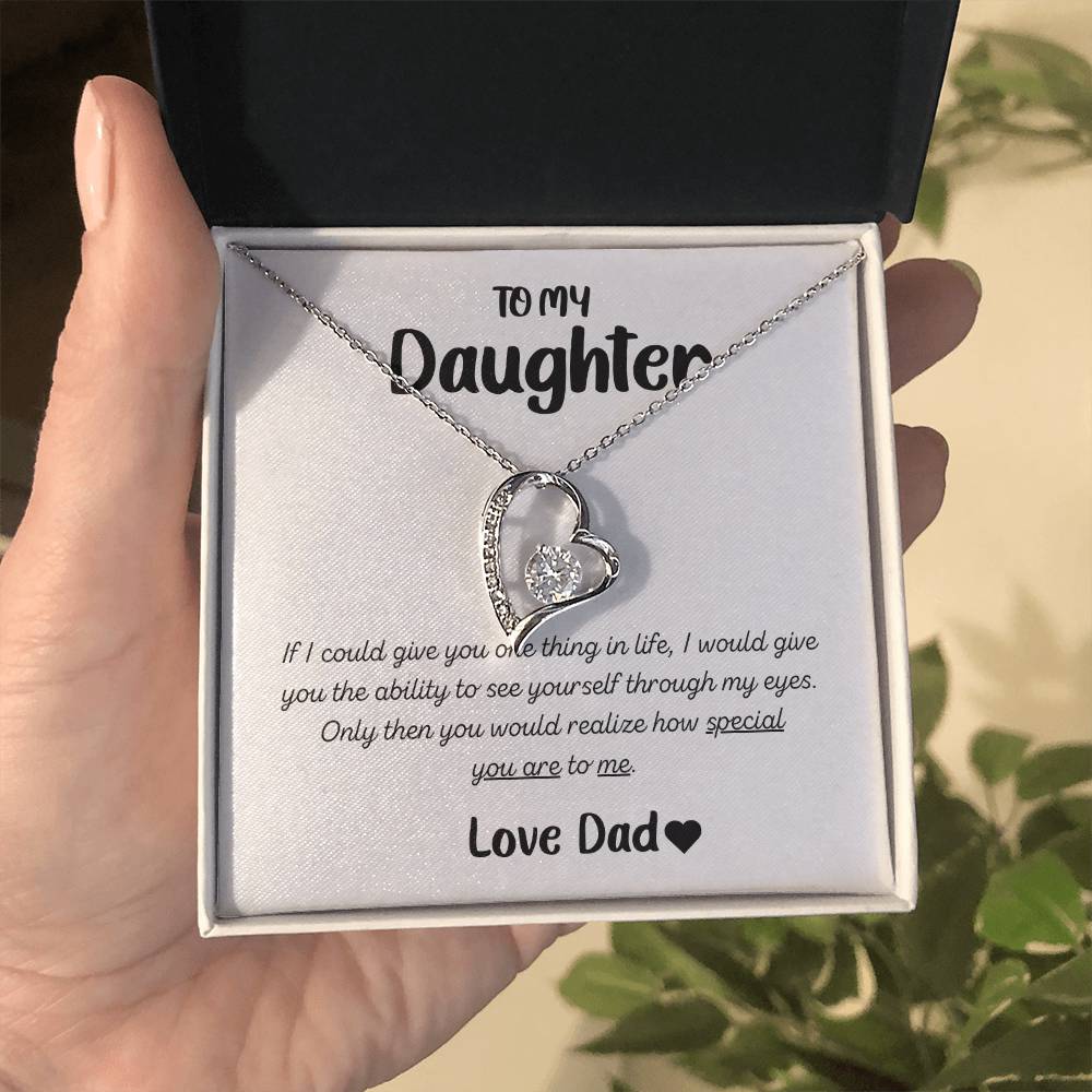 To My Daughter: Forever Forever Love Necklace