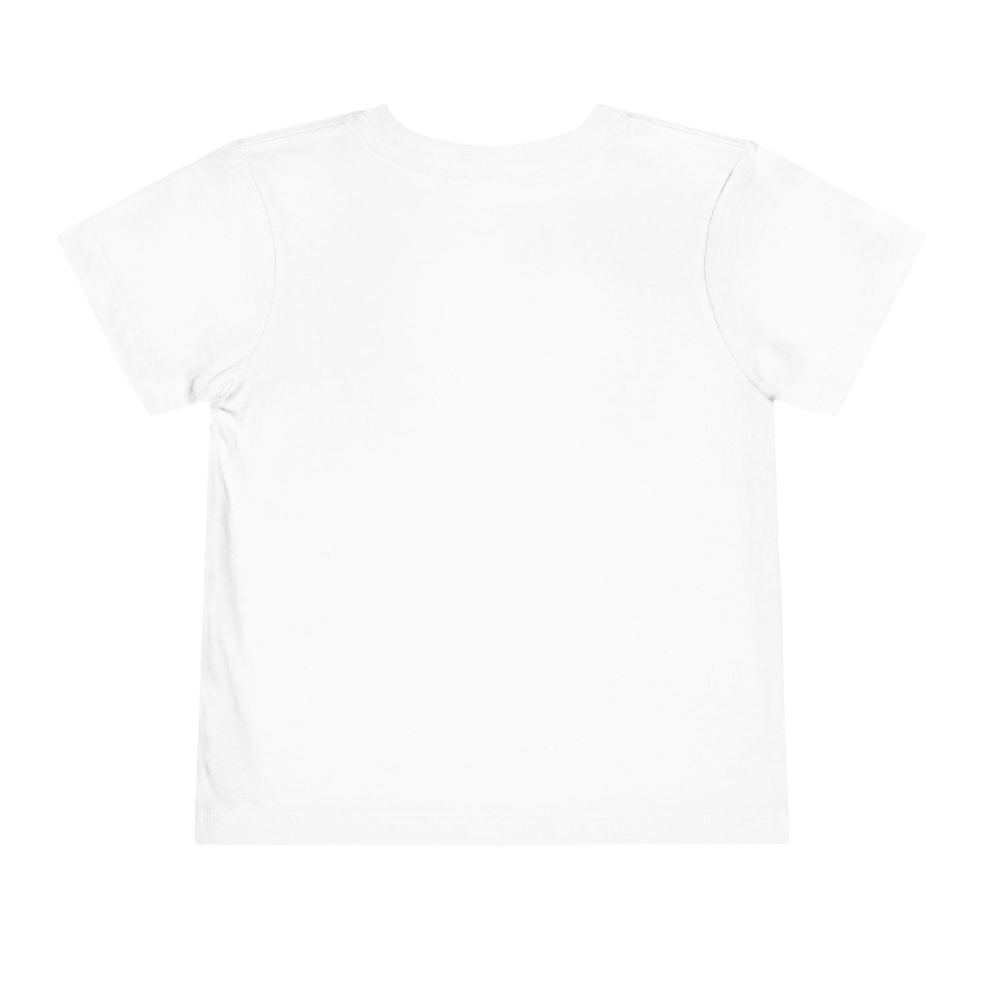 Monster Truck Rex T-Shirt 🛻🦕 – Toddler Boys Tee shown from the back, displayed flat on a white background.