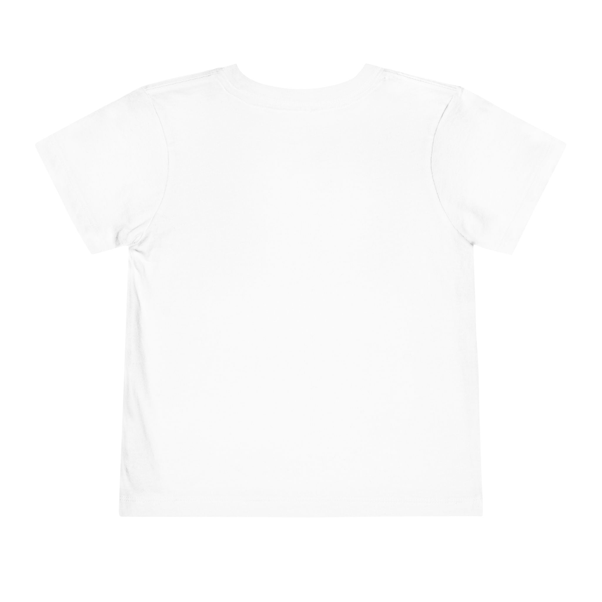 Monster Truck Rex T-Shirt 🛻🦕 – Toddler Boys Tee shown from the back, displayed flat on a white background.