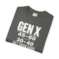 Gen X “Zero Tolerance” Statement Tee – Looks 30 - 40, Thinks for Itself - XOZAS