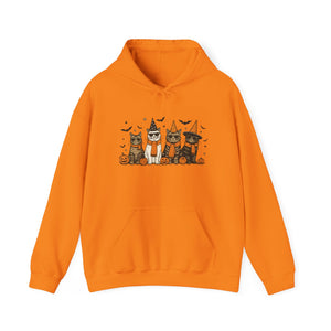 Halloween Cat Coven Hoodie – Spooky Cute & Cozy - XOZAS