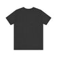 “There Is No Spoon” Minimalist Quote Tee in plain black, short-sleeve design shown from the back on a white background—a perfect fit for sci-fi and minimalist enthusiasts.