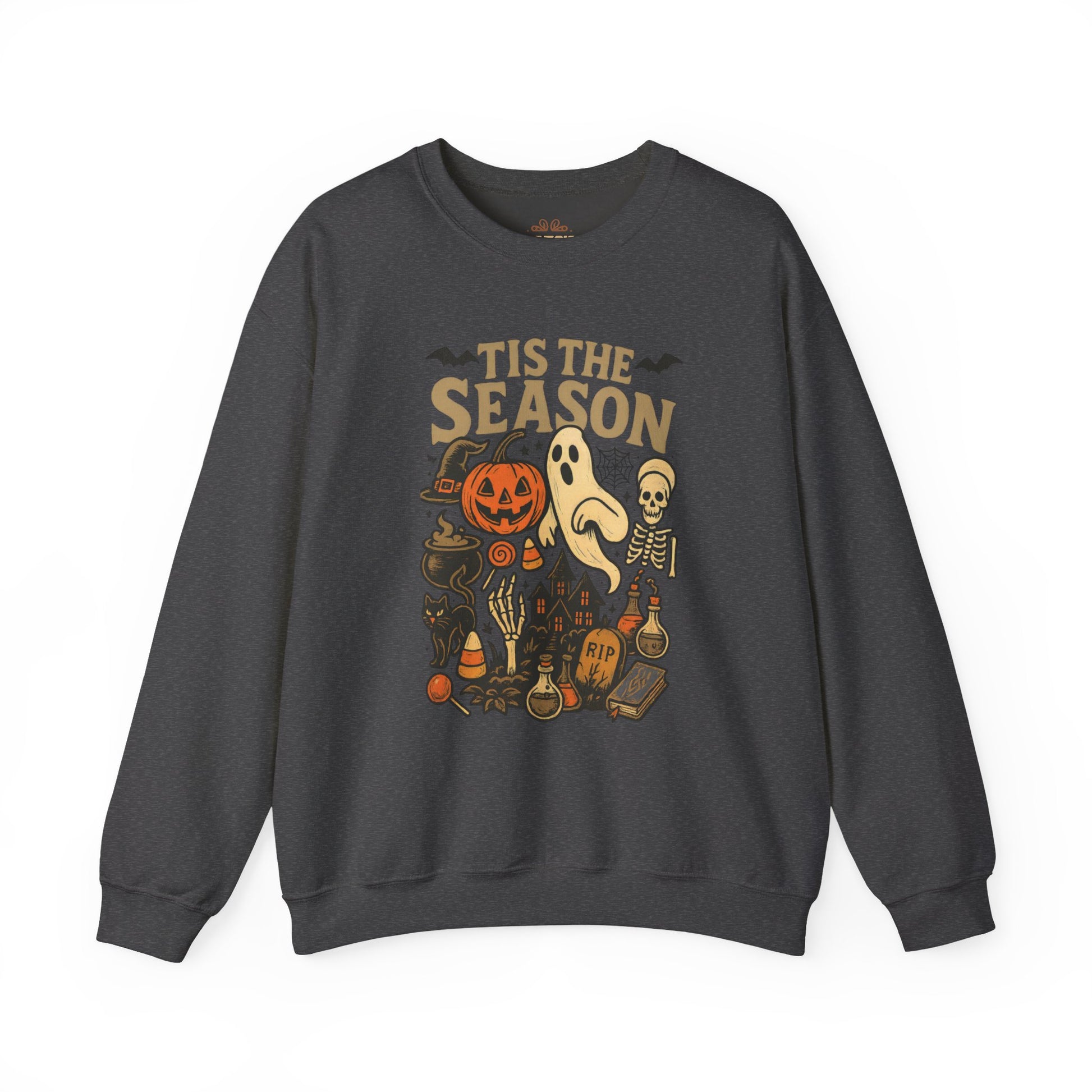 Tis The Season Halloween Sweatshirt – Spooky Fall Crewneck - XOZAS