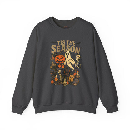Tis The Season Halloween Sweatshirt – Spooky Fall Crewneck - XOZAS