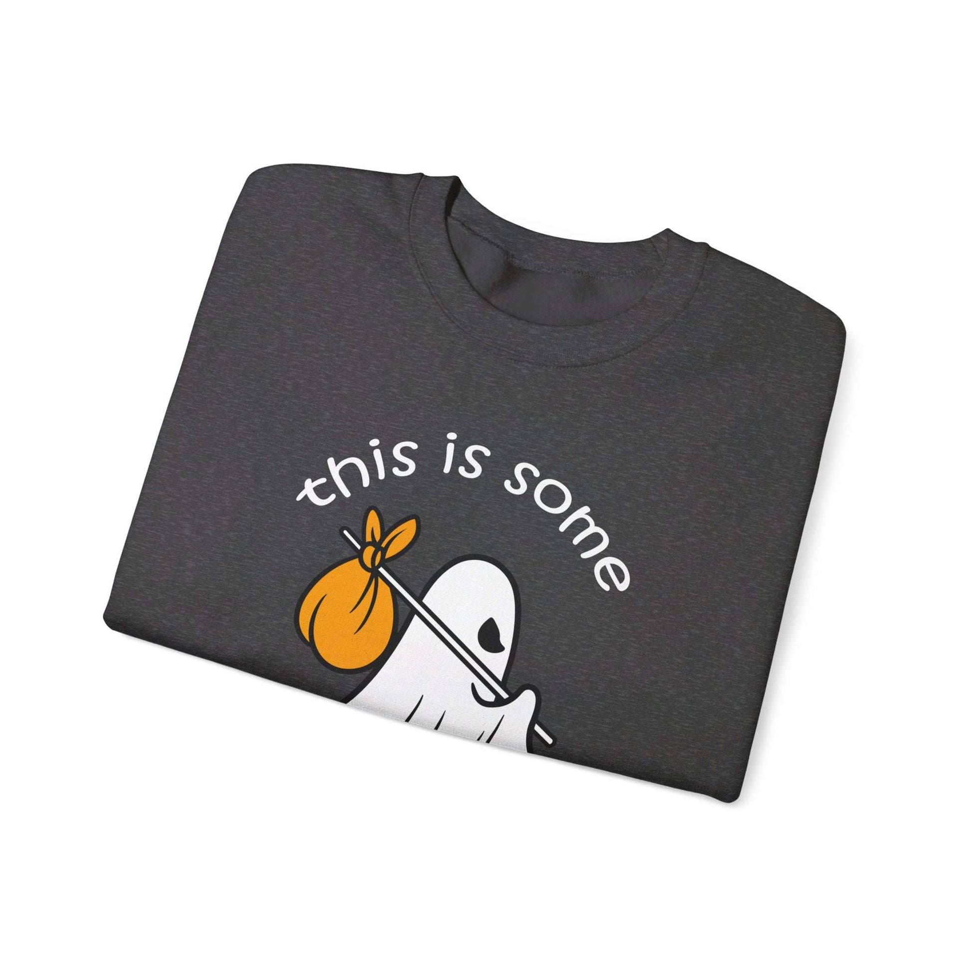 This Is Some Boo Sheet - Funny Ghost Halloween | Unisex Heavy Blend™ Crewneck Sweatshirt