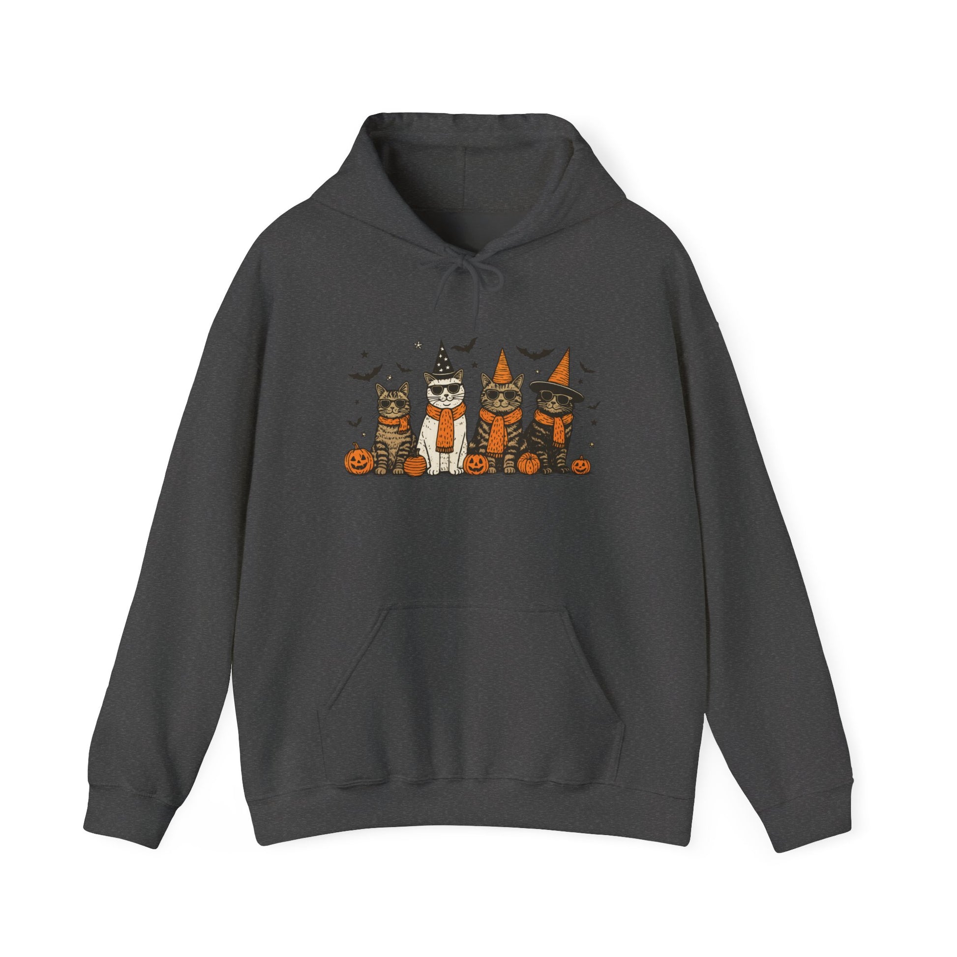 Halloween Cat Coven Hoodie – Spooky Cute & Cozy - XOZAS