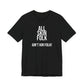 ALL SKIN FOLK, AIN'T KIN FOLK | Unisex Jersey Short Sleeve Cartoon Tee Print Crew Neck T-Shirt, Casual Short Sleeve Top For Spring & Summer