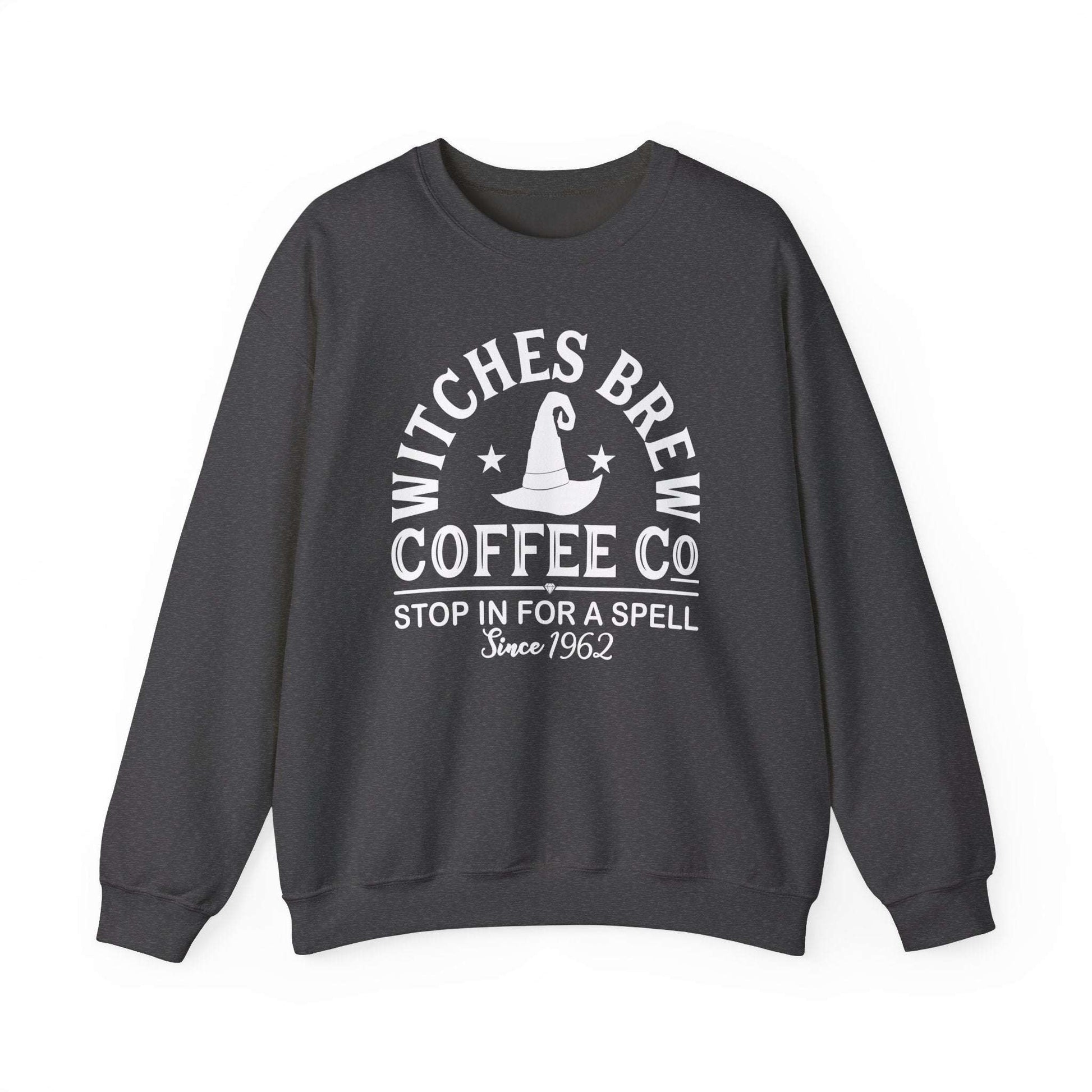 Witches Brew Coffee Co. Sweatshirt - Stop in for a Spell! | Unisex Heavy Blend™ Crewneck Sweatshirt