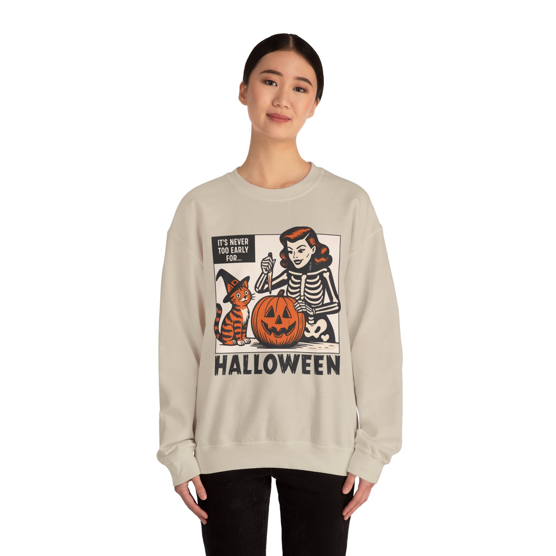 Vintage Halloween Vibes Sweatshirt - XOZAS