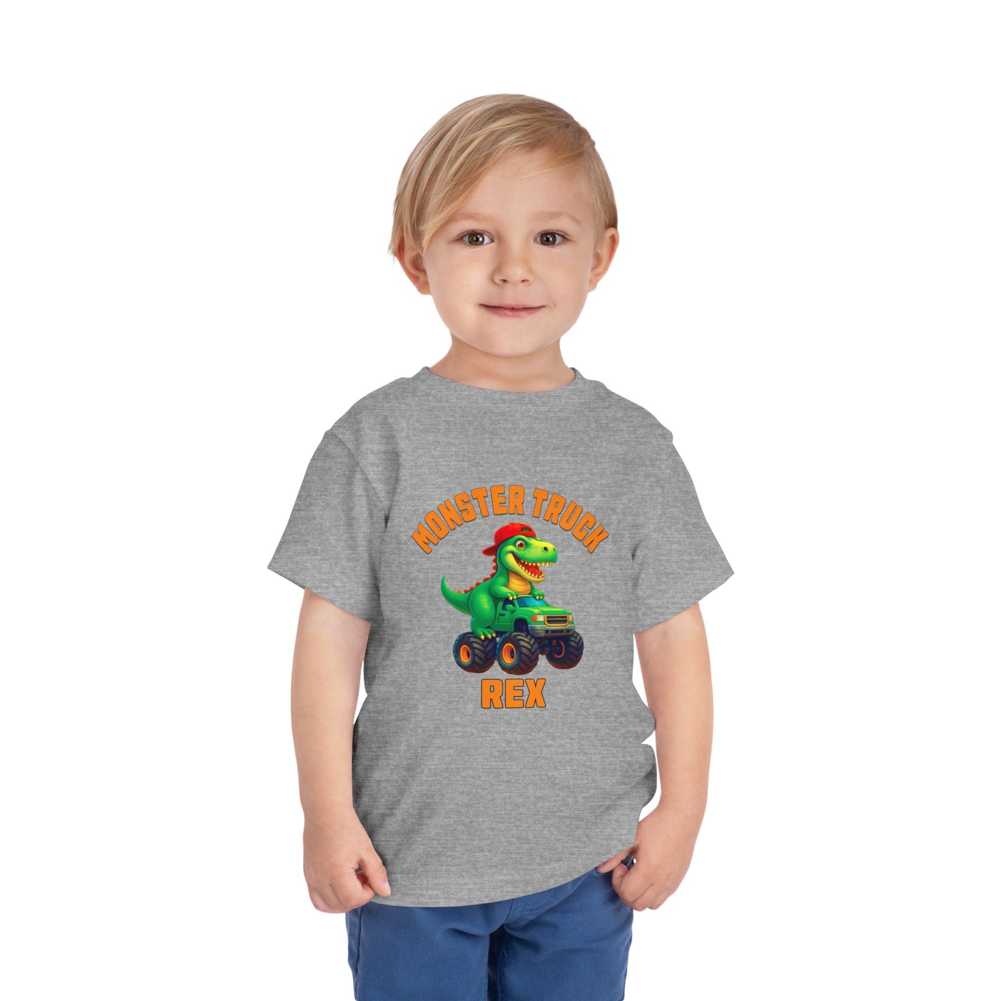 Monster Truck Rex T-Shirt 🛻🦕 – Toddler Boys' Tee