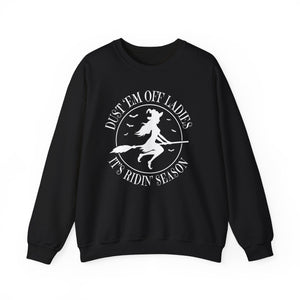 Dust 'Em Off Ladies - It's Ridin' Season Witch Sweatshirt - XOZAS