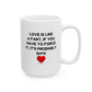 Funny Valentine’s Day Mug – ‘Love is Like a Fart’ Valentines Day Gag Gift for Couples