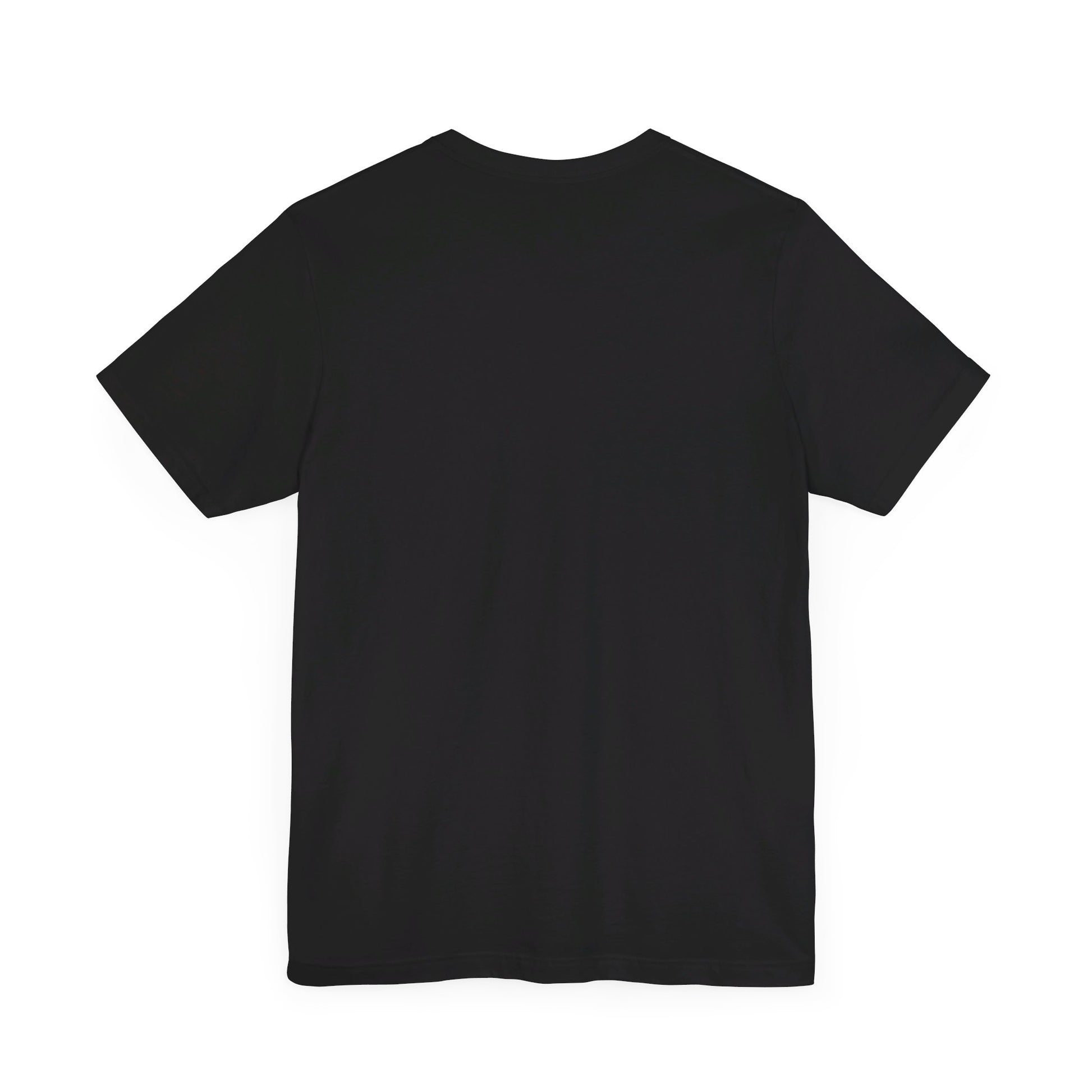 The “I Found This Humerus - Funny Halloween Ghost T-Shirt” is shown from the back on a white background, with no visible designs or logos—ideal for customizing with your own spooky or humorous Halloween touch.