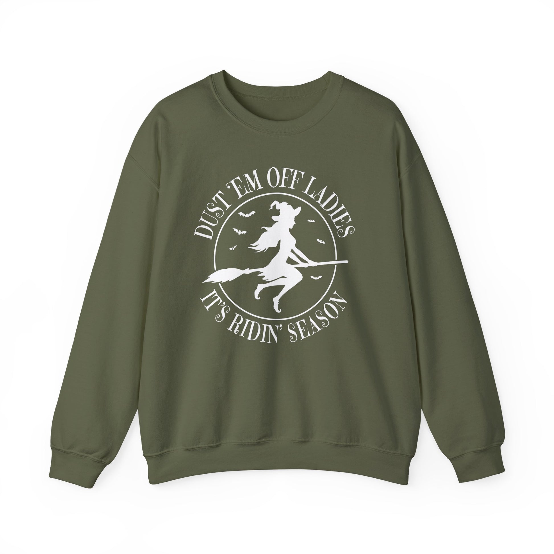 Dust 'Em Off Ladies - It's Ridin' Season Witch Sweatshirt - XOZAS