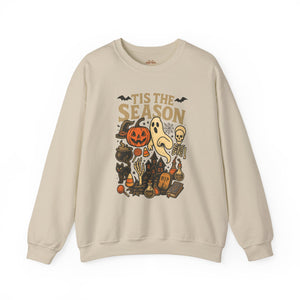 Tis The Season Halloween Sweatshirt – Spooky Fall Crewneck - XOZAS