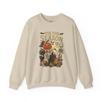 Tis The Season Halloween Sweatshirt – Spooky Fall Crewneck - XOZAS