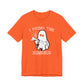The I Found This Humerus - Funny Halloween Ghost T-Shirt features a playful ghost holding a bone and spider web with “I FOUND THIS HUMERUS” in spooky white letters—perfect for adding lighthearted Halloween flair to your look.