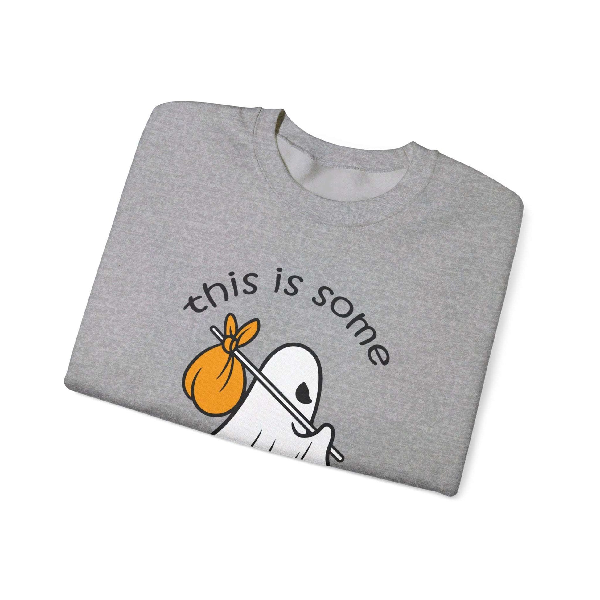 This Is Some Boo Sheet - Funny Ghost Halloween | Unisex Heavy Blend™ Crewneck Sweatshirt