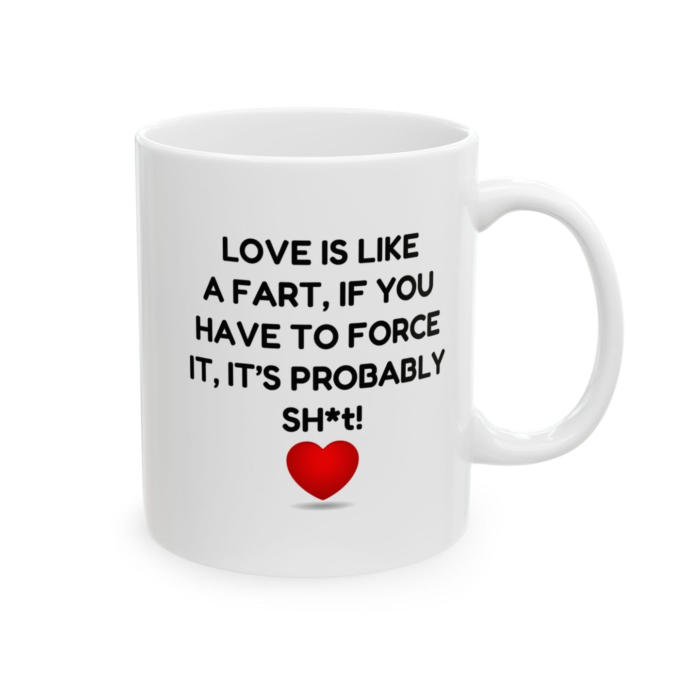 Funny Valentine’s Day Mug – ‘Love is Like a Fart’ Valentines Day Gag Gift for Couples - XOZAS