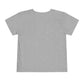 Monster Truck Rex T-Shirt 🛻🦕 – Toddler Boys Tee shown from the back in plain light gray with short sleeves. The shirt is displayed against a white background, with no visible designs, logos, or text.