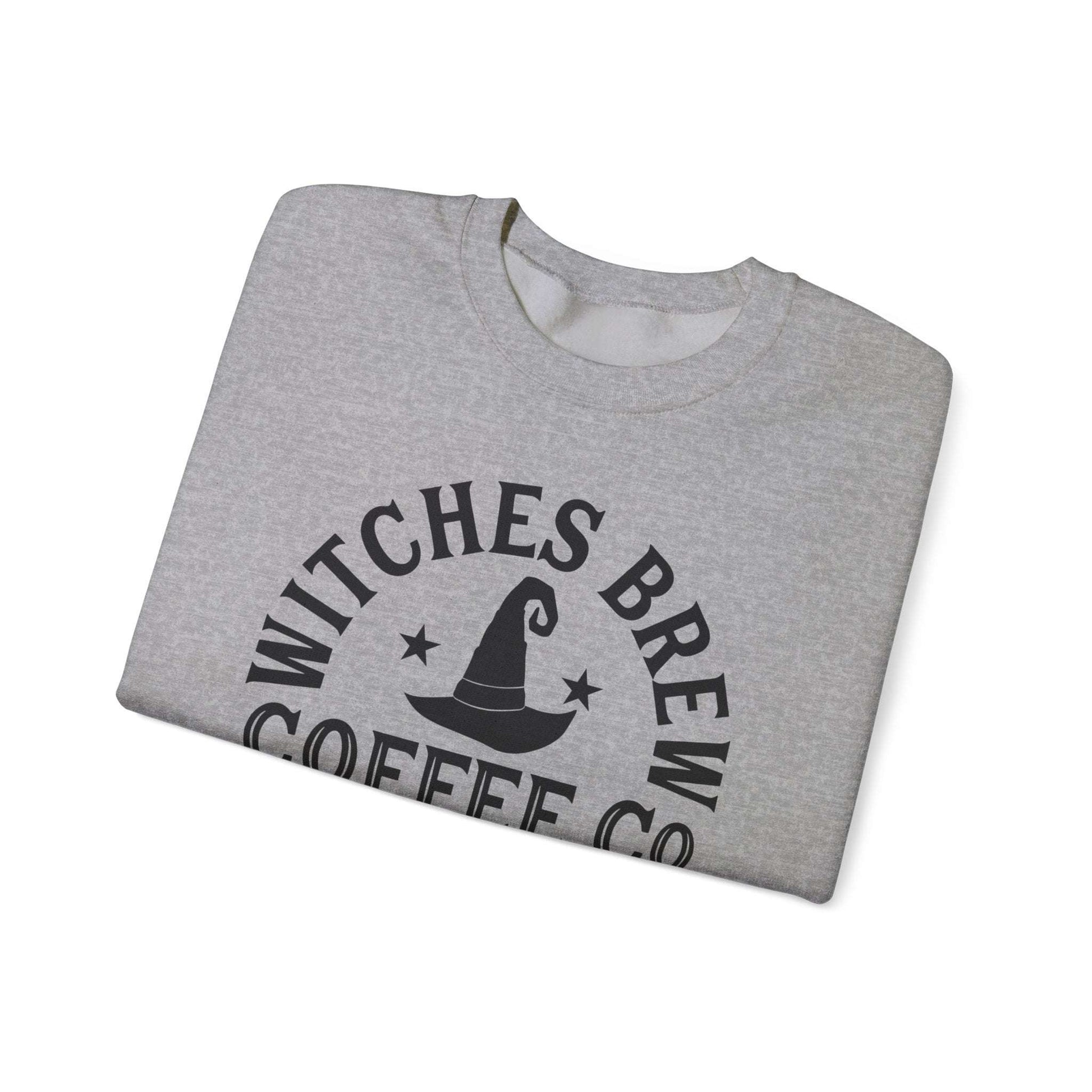 Witches Brew Coffee Co. Sweatshirt - Stop in for a Spell! | Unisex Heavy Blend™ Crewneck Sweatshirt