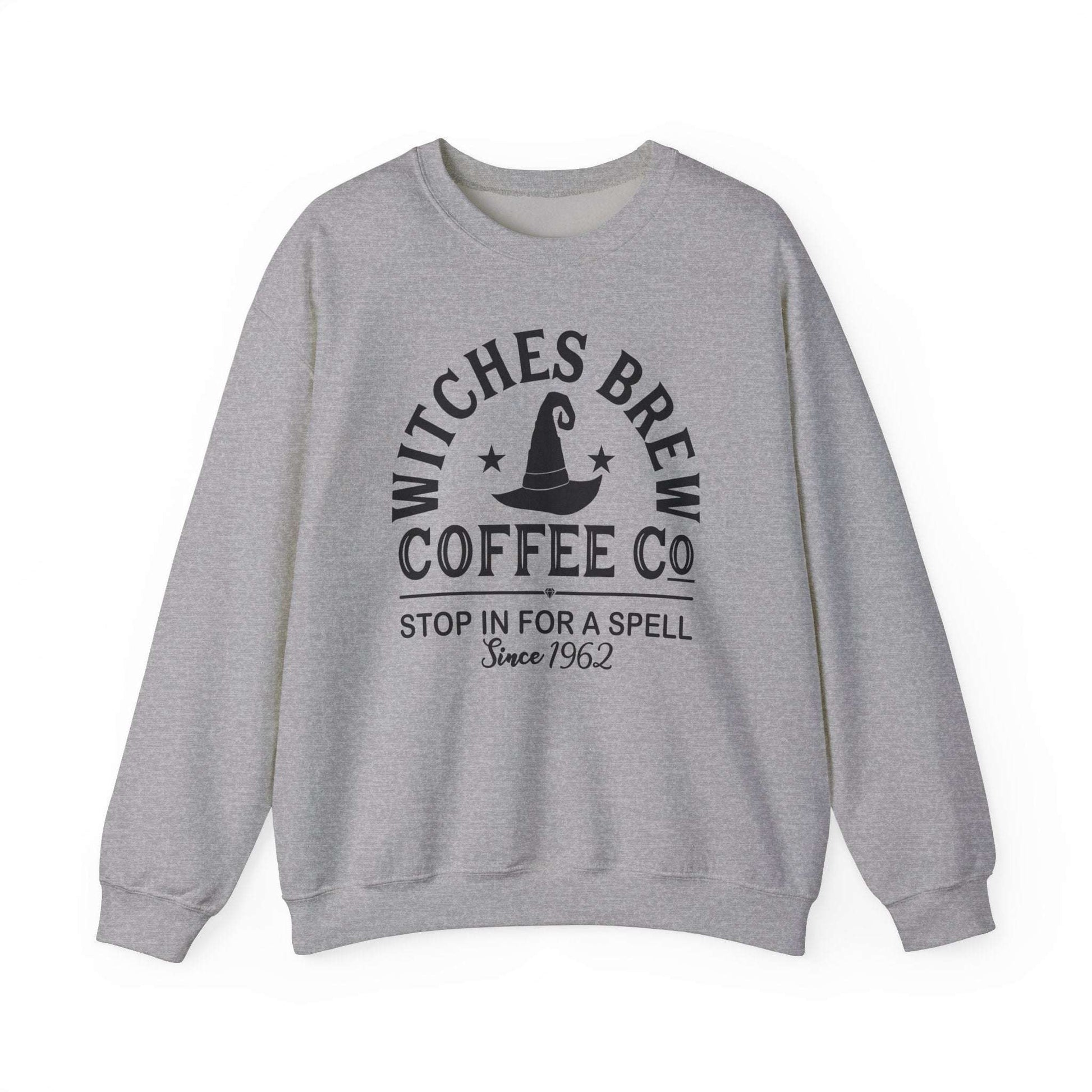 Witches Brew Coffee Co. Sweatshirt - Stop in for a Spell! | Unisex Heavy Blend™ Crewneck Sweatshirt