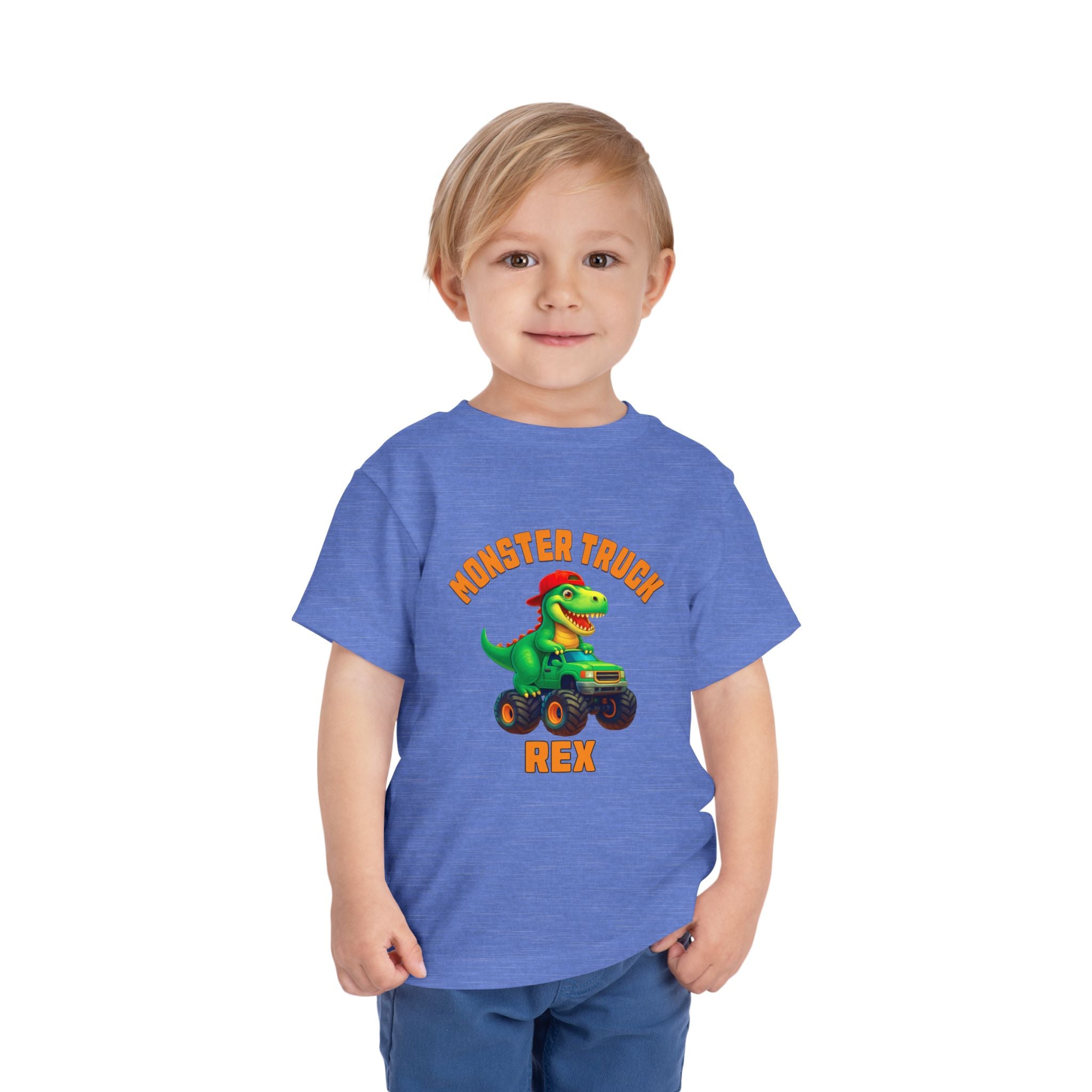 Monster Truck Rex T-Shirt 🛻🦕 – Toddler Boys' Tee