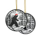 Bigfoot Christmas Ceramic Ornaments - Make Your Tree Legendar! 2-Side Print for Holiday Decor