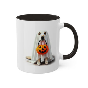 Ghostly Pup Halloween Mug – Spooktacular Coffee Companion Colorful Mug, 11oz