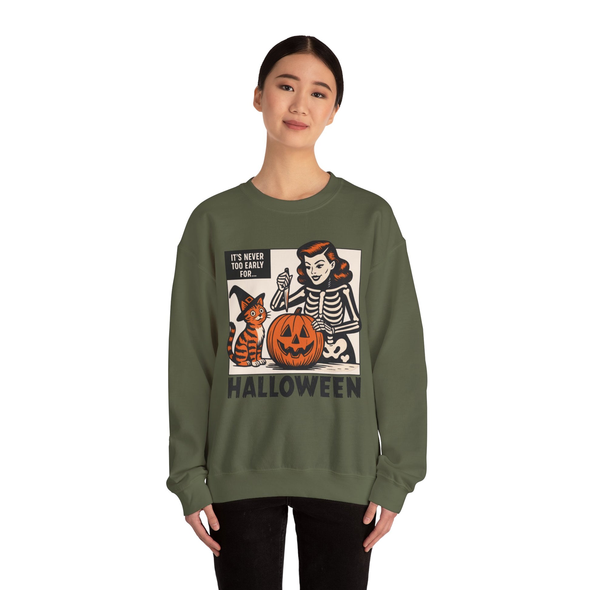 Vintage Halloween Vibes Sweatshirt - XOZAS