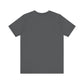 The I Found This Humerus - Funny Halloween Ghost T-Shirt features a plain, dark gray, short-sleeved design shown from the back—ideal for adding a subtle touch of humor to your Halloween look.
