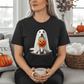 Ghostly Pup Halloween T-Shirt - Adorable Trick or Treat Design! | Unisex Jersey Short Sleeve Tee - XOZAS