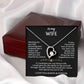 To My Wife – Forever Love Necklace with Message of Fate and Devotion