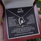 To My Wife – Forever Love Necklace with Message of Fate and Devotion