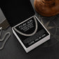 To My Son - Never Forget How Much I Love You - "Elegant Cuban Link Chain Necklace - Perfect Gift in Stainless Steel or 14K Yellow Gold