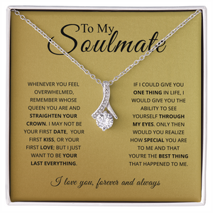 To My Soulmate – “Straighten Your Crown” Love Sparkle Necklace