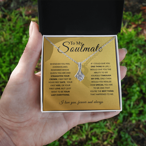 To My Soulmate – “Straighten Your Crown” Love Sparkle Necklace