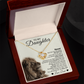 To My Daughter – Love Knot Necklace with Lion & Cub Message Card