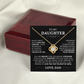 To My Daughter - Love Knot Necklace
