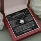 To My Daughter - Love Knot Necklace