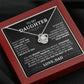 To My Daughter - Love Knot Necklace