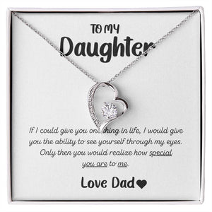 To My Daughter: Forever Forever Love Necklace