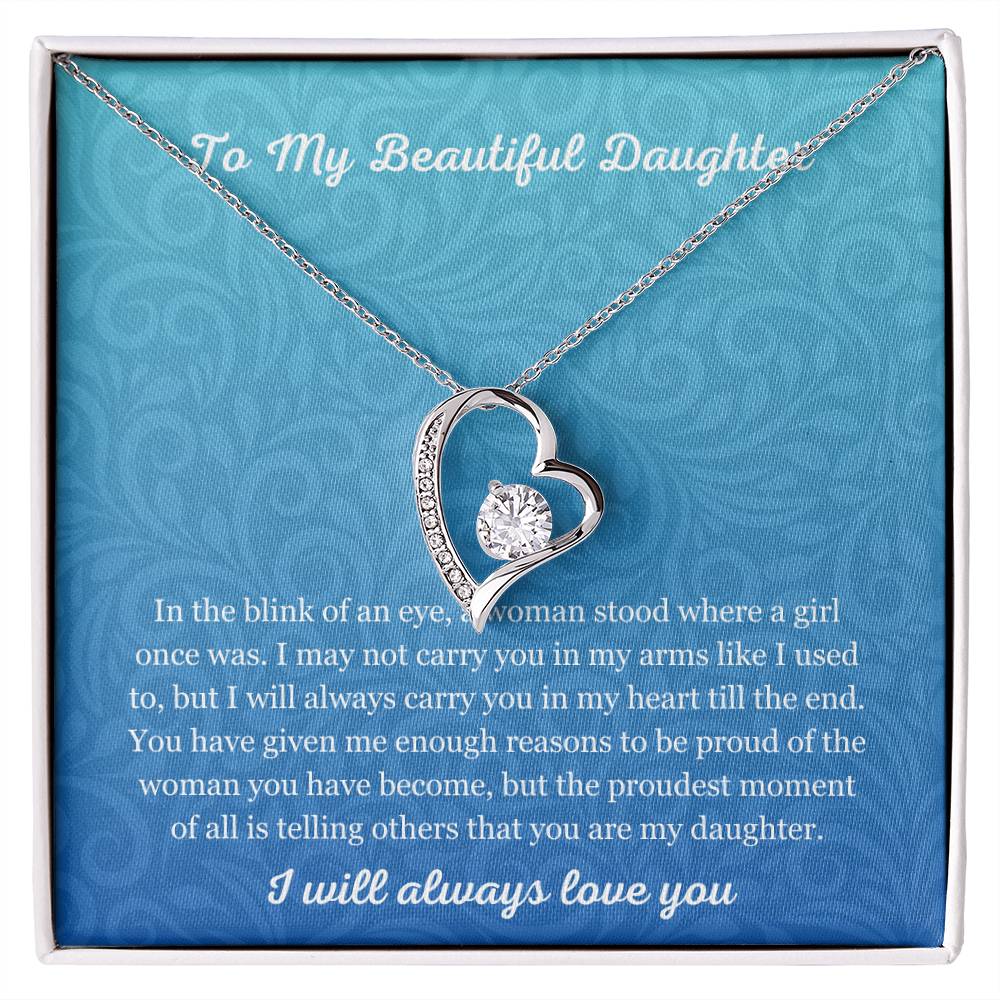 Forever Love Necklace - Heartfelt Gift for Your Daughter